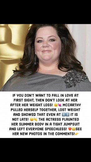 1.8K views | Unrecognizable after a weight loss!» Melissa McCarthy’s incredible transformation is making headlines | Andrew A | Facebook