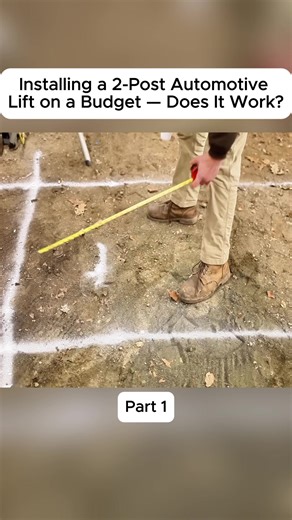 Installing a 2-Post Automotive Lift on a Budget — Does It Work? #repair #wwelding