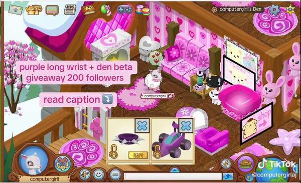 Purple Long Wrist and DEN Beta Giveaway for Followers