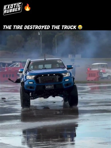 The Tire Destroyed The Truck