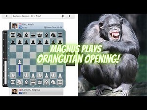 Wow! Magnus plays the Orangutan 1.b4!!?