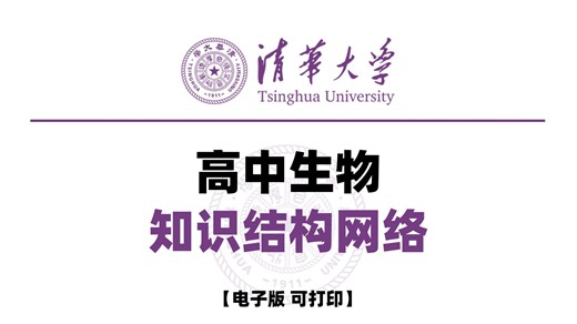 高中生物基础差的有福了，生物知识结构整理！！（很全很详细，可打印）