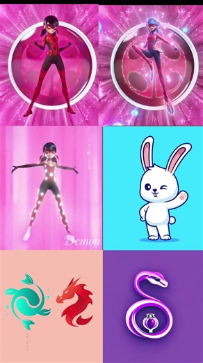 All new Ladybug transformations 💖 // Sugarcrash // #miraculous #ladybug #fyp #demon
