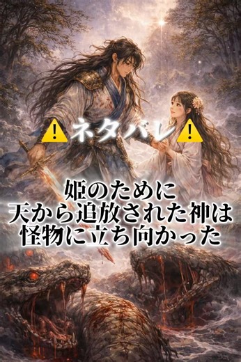 【日本神話】その日、神は恋を知った❤️ 奪われた七つの命、残された一つの愛#歴史ミステリー #Shorts #神話好き #恋愛ストーリー#日本神話 #おすすめ #朗読 #ネタバレ注意 #映画