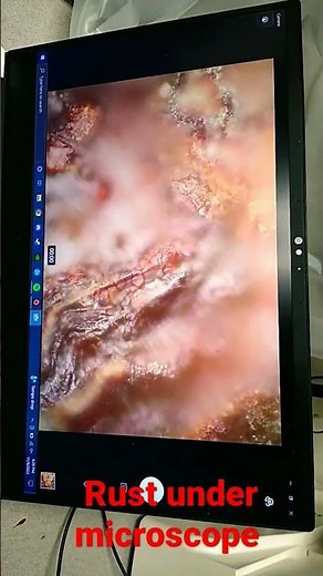 Metal rust under microscope #microstructure #rust #corrosion #metallography #microscope