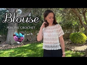 BLOUSE T SHIRT "PERLINE" CROCHET ALL SIZES STEP-BY-STEP TUTORIAL #crochet #crochettutorial #tutorial