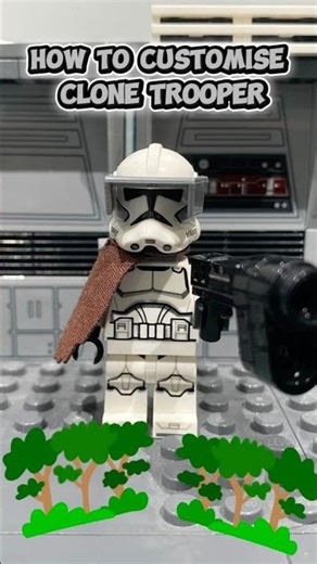 How to Build Custom Clone Trooper #lego #starwars #shorts #viral #shortsfeed #legostarwars