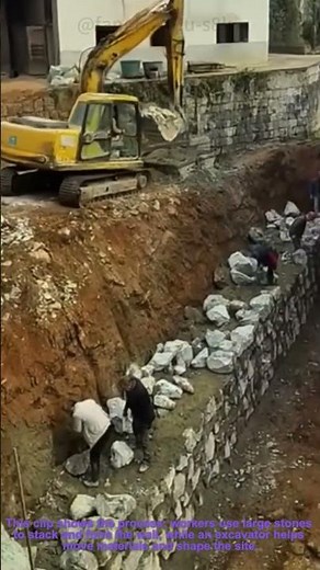 How to Build a Retaining Wall (Manual + Excavator Construction)