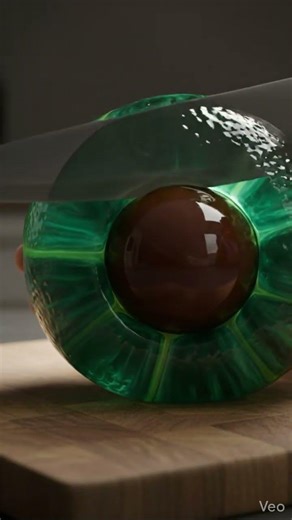 Slicing the Glassy Fruit with ASMR #ai #asmr #cutting