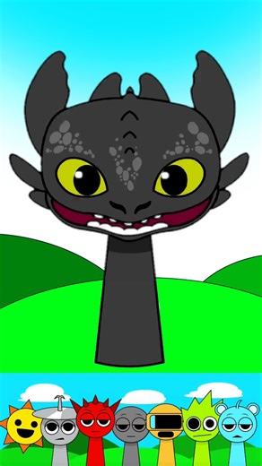 Sprunki OC : Toothless #sprunki #incrediboxsprunki #incredibox