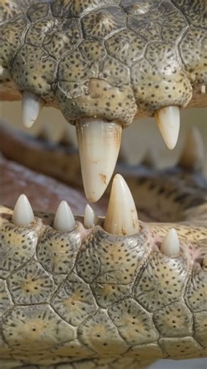 look Crocodile Teeth That Keeps Growing#animals #wildlife #shorts #documentary #animalfacts