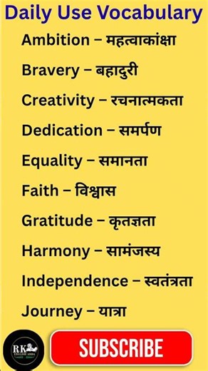 Daily use vocabulary | Daily use words | english learning | english speaking | spoken English