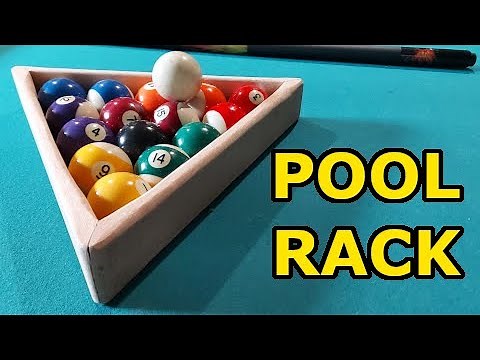 DIY Pool Ball Triangle