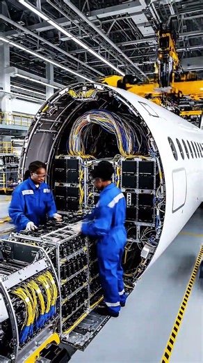 How airplanes are made in the factory 😱