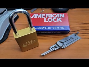 Video 39 - Newbie vs. Lishi AM5 American Lock 1100 Series Padlock. How will the Lishi tool stack up?