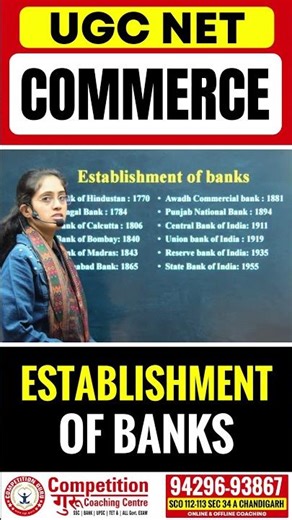 UGC NET Commerce 2026 | Establishment of Banks in India | UGC NET Commerce Paper 2 Coaching