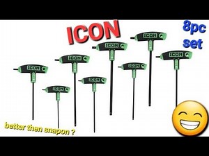 ICON Professional High Torque T-Handle TORX Key Set, 8 Piece