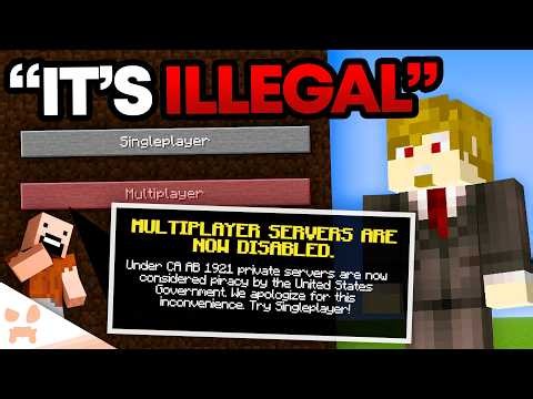 MINECRAFT SERVERS ARE "ILLEGAL" NOW… IS MULTIPLAYER COOKED?!
