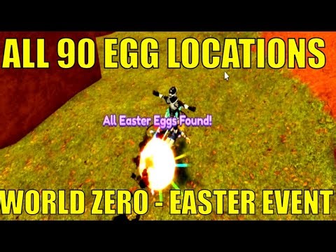 (2023) ALL 90 EGGS FOUND | WORLD ZERO EGG HUNT! 10 Days to FINISH | EASTER COSMETICS AND TITLE