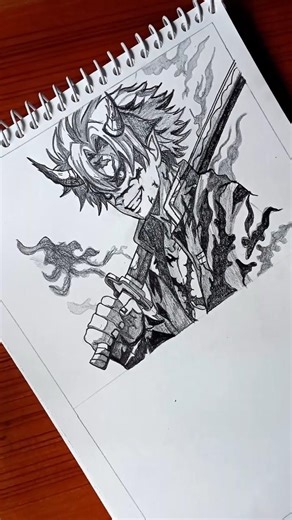 Drawing Demon Sanemi (Hashira Turned Demon) part 8