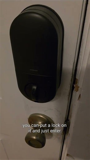 This smart lock has made my life so much easier. #smartlock #home #youtubeshorts