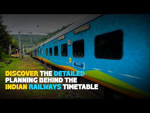 Discover The Detailed Planning Behind The Indian Railways timetable | RailMitra #traintimetable