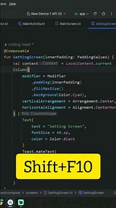 Android Studio Tip & Tricks Run/Debug App Keyboard Shortcut #androidstudio #androiddeveloper #coding