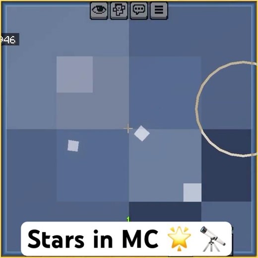 Stars & Moon in the Minecraft world