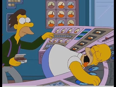 The Simpsons - Homer Fell Asleep During Working Hours !