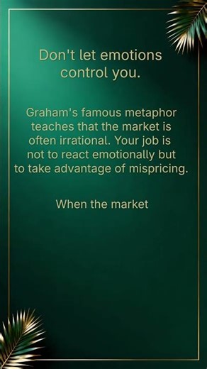 A Lesson From The Intelligent Investor Everyone Should Know.