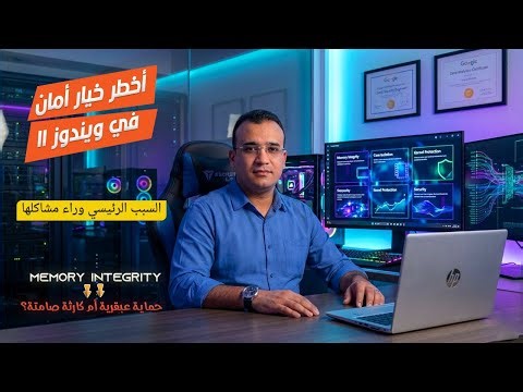 كارثة حماية Memory Integrity في ويندوز 11 😮 السر الحقيقي وراء تعطيل المحاكيات ومشاكل النظام الوهمي⚠️