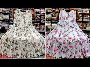 Latest design floral Anarkoli hijab gown/long dress collection 2023 || ফ্লোরাল আনারকলি গাউন