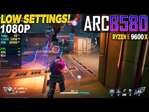 Marvel Rivals Arc B580 + Ryzen 5 9600x - 1080p Low,
