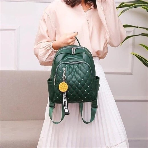 Handmade Quilted Leather Backpack: Small Fashion Rucksack - Etsy