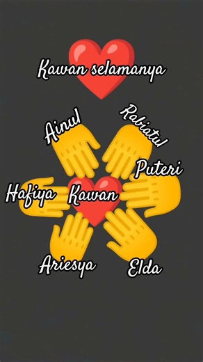 kawan selamanya ada Lah Ainul saya Rabiatul Puteri Elda Ariesya Dan hafiya tolong like 💐🔥✨❤️