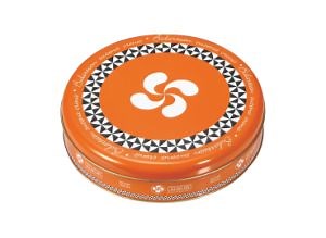 [Hot Item] Round Shape Metal Chocolate Tin Candy Sweet Tin Can Christmas Gift Tin Container Biscuit Cookie Packaging Tin Box