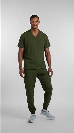 koi Next Gen On Call Men's Scrub Top (Olive) | Youtube Shorts | #koiscrubs