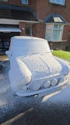 Classic Mini Foam Wash 🧼🪣 Owner: @the77detailer . #mini #minicooper #classicmini #cleaning #autodetailing #sunday | Muhammet Fındık