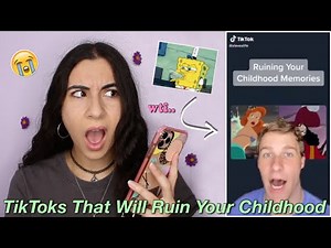 Reacting to TikToks That Will Ruin Your Childhood (oh no..) | Just Sharon