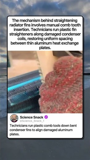 HOW FIN COMBS STRAIGHTEN RADIATOR COILS