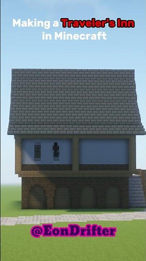How to make a very simple TRAVELER'S INN in Minecraft. #minecraft #how2build #buildtips #gaming