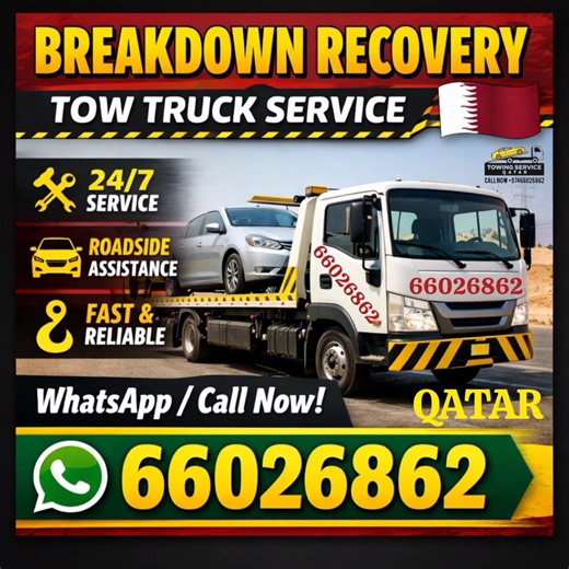 Doha Breakdown Recovery Fast Services Cheap Rate 6602 6862 | Breakdown recovery Service in Doha Qatar 66026862