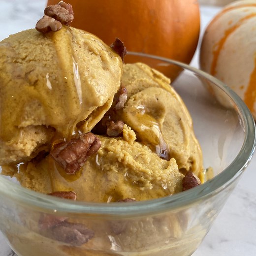 SCD Recipe: Pumpkin Frozen Yogurt - Ninja Creami | Happy Gut For Life