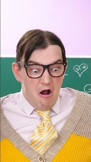 Nerd vs. Popular Guy! The Ultimate School Rivalry! 🧑‍🏫😎 #Comedy