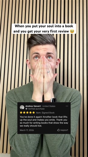 Reading my first book review 🥹 #shorts