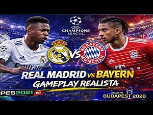 PES 2021 - Real Madrid vs. Bayern Munich. UCL. French Narration [Efootball Mod 2026]
