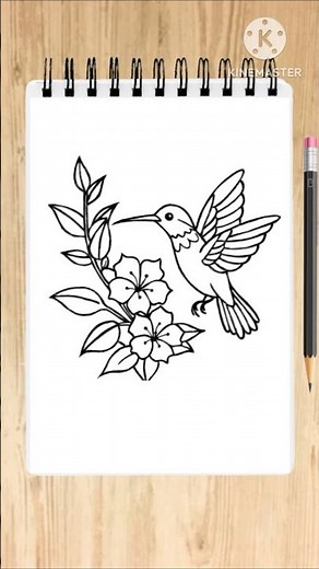 How to Draw a Hummingbird Step by Step 🐦 | Easy Bird Drawing for Beginners