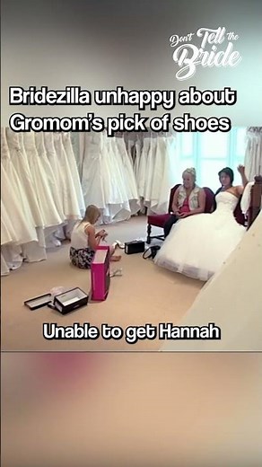 Bridezilla unhappy about THIS choice of shoes! #donttellthebride #bridezilla