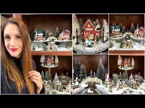 DOLLAR TREE CHRISTMAS VILLAGE DISPLAY SET UP | 2018