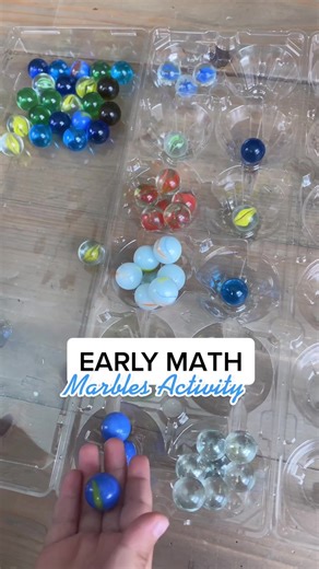 Marbles Math Activity for Toddlers